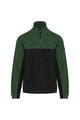 Heren Fleece vest Tweekleurige ecologishe WK904 BLACK-FOREST GREEN